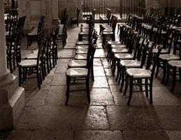 Chaises, Basilique de Beaune, France, 2002