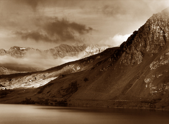 Aurore dans les Alpes, P.A.C.A., France - 2002