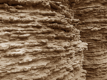 Détail de roche à Bonifacio, Corse, France - 2003