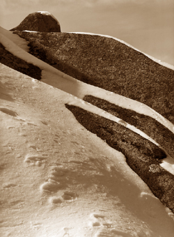 Neige sur pierres, Corse, France - 2003