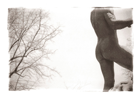 Statue de garçon, Parc des Bastions, Genève, 2004